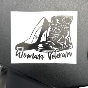 3M Woman Veteran Sticker